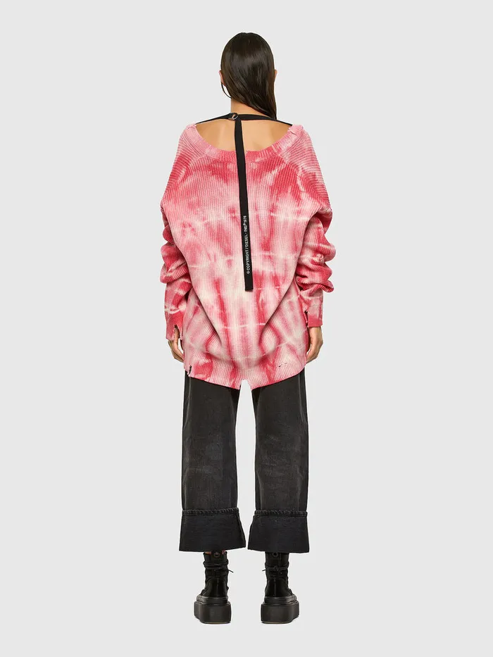 Diesel Knitwear Womens MINDIANA PinkWhite On Sale