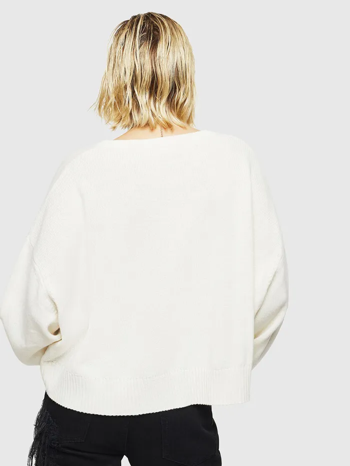 Diesel Knitwear Womens MLUREXY White Cheap On Sale