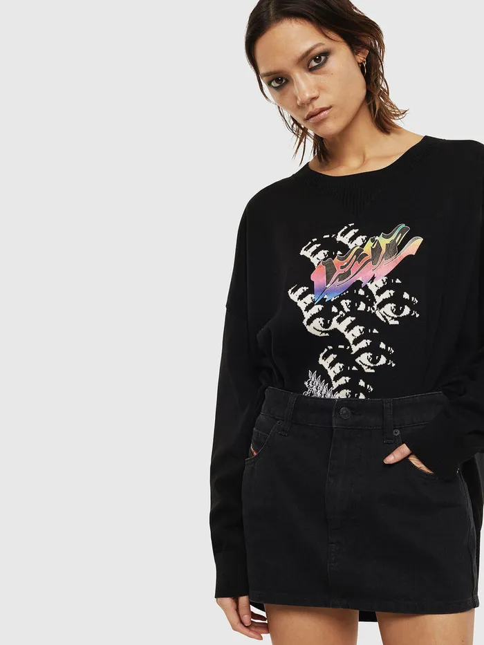 Diesel Knitwear Womens MOCIAME Black Popular