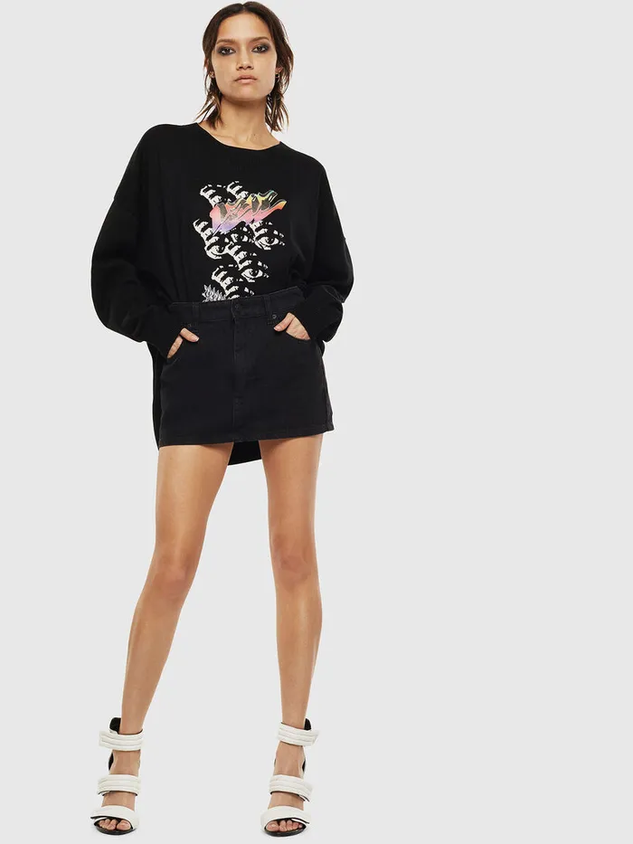 Diesel Knitwear Womens MOCIAME Black Popular