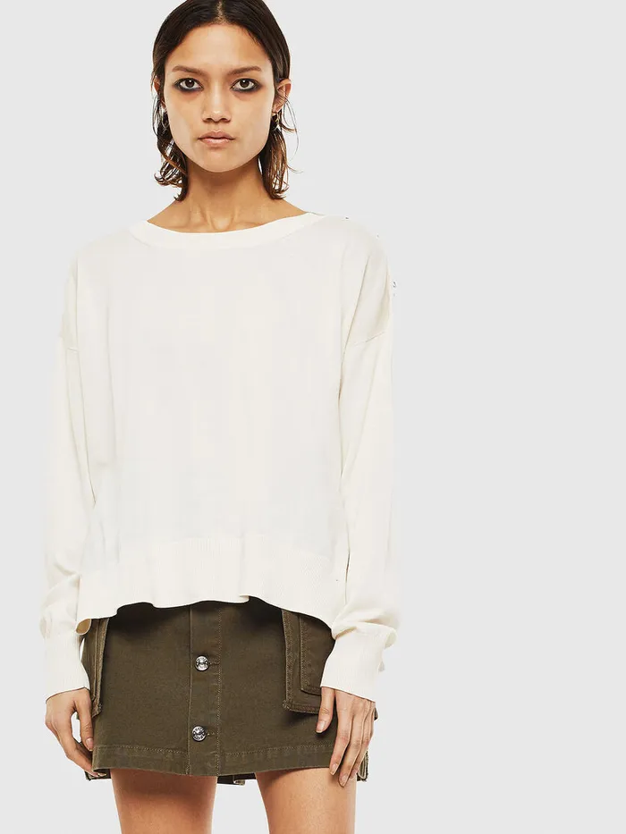 Diesel Knitwear Womens MPERLAA White Online