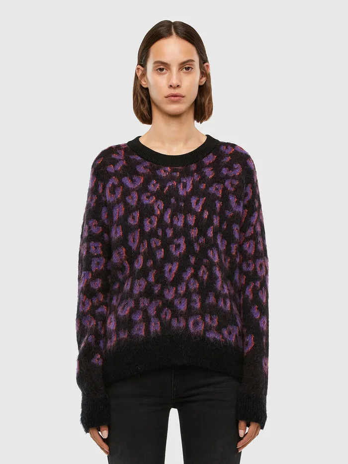 Diesel Knitwear Womens MRHONDA VioletBlack Gift 4 You