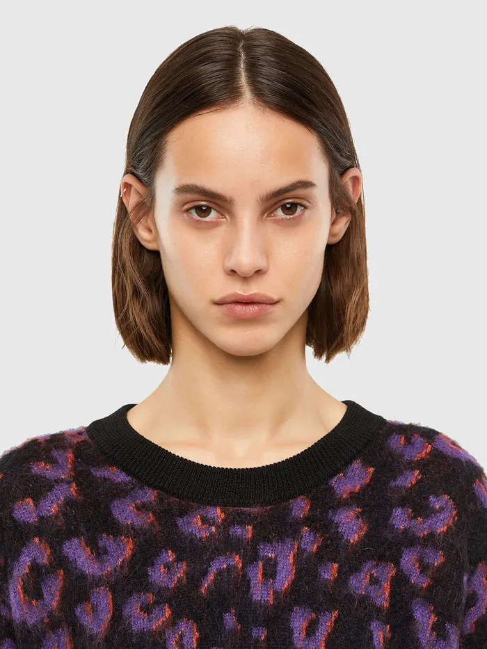 Diesel Knitwear Womens MRHONDA VioletBlack Gift 4 You