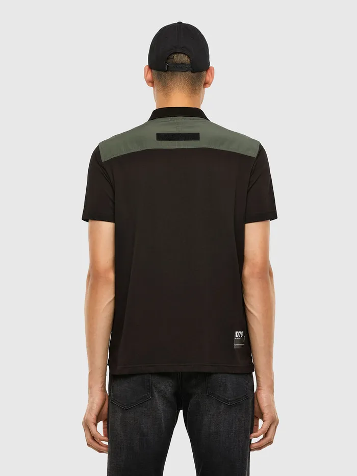 Diesel Polos Mens THARLY BlackGrey Popular