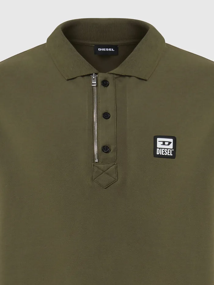 Diesel Polos Mens THARRY Military Green Near Me