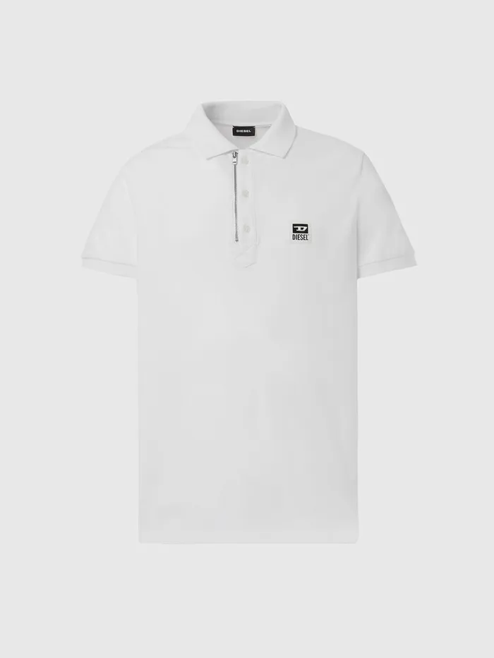 Diesel Polos Mens THARRY White Gift for Friend