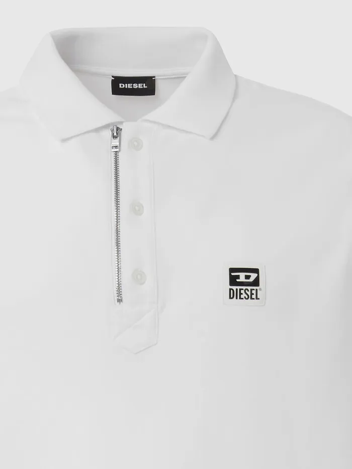Diesel Polos Mens THARRY White Gift for Friend