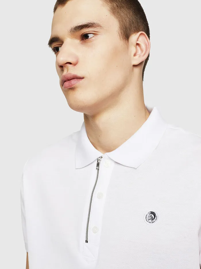 Diesel Polos Mens THART White Casaul