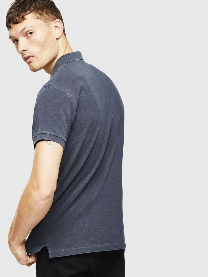 Diesel Polos Mens TKAL2 Dark Blue Gift Ideas