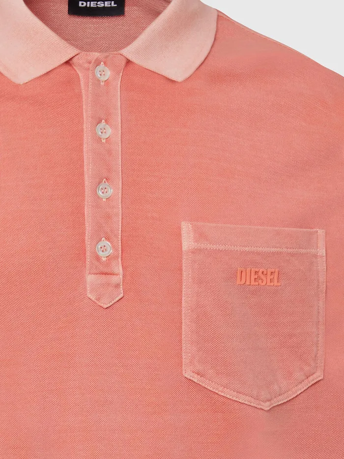 Diesel Polos Mens TKAL2 Pink Popular