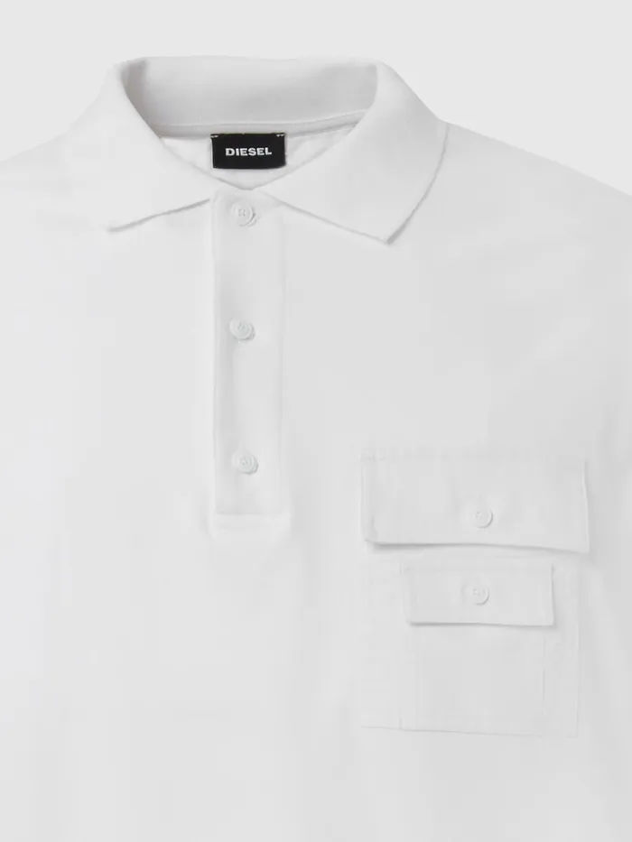 Diesel Polos Mens TTASKPOLO White Online