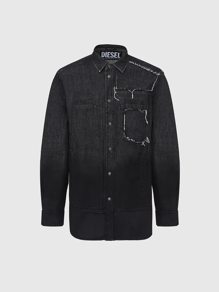 Diesel Shirts Mens DNESKY Black Gift Ideas