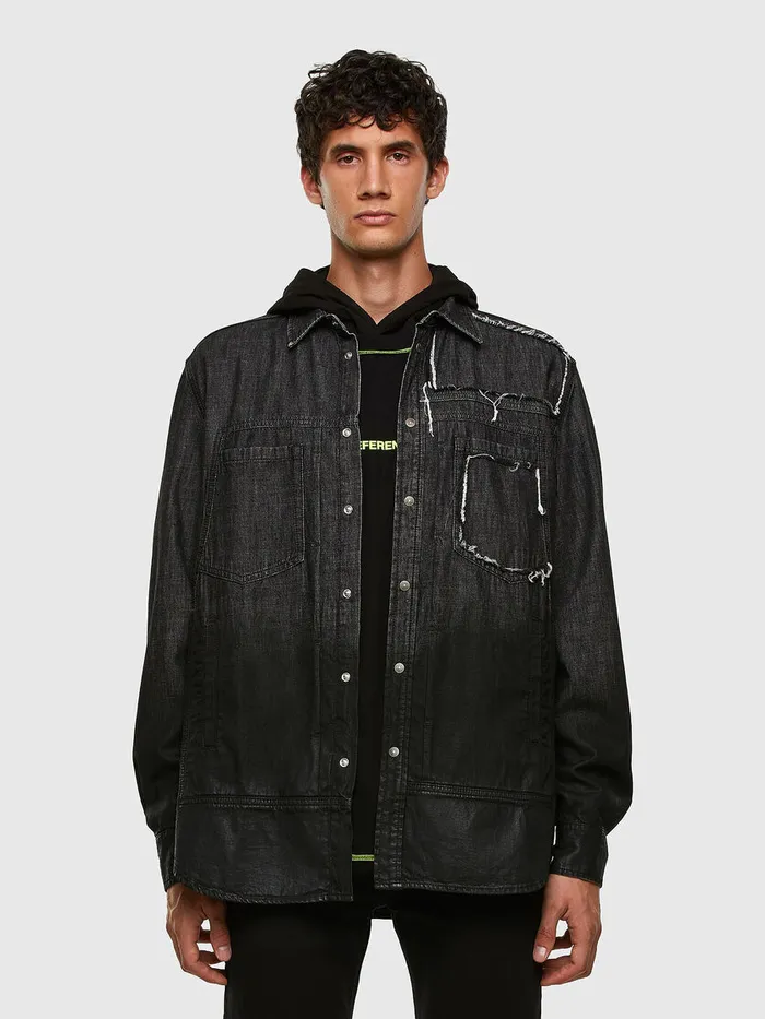 Diesel Shirts Mens DNESKY Black Gift Ideas