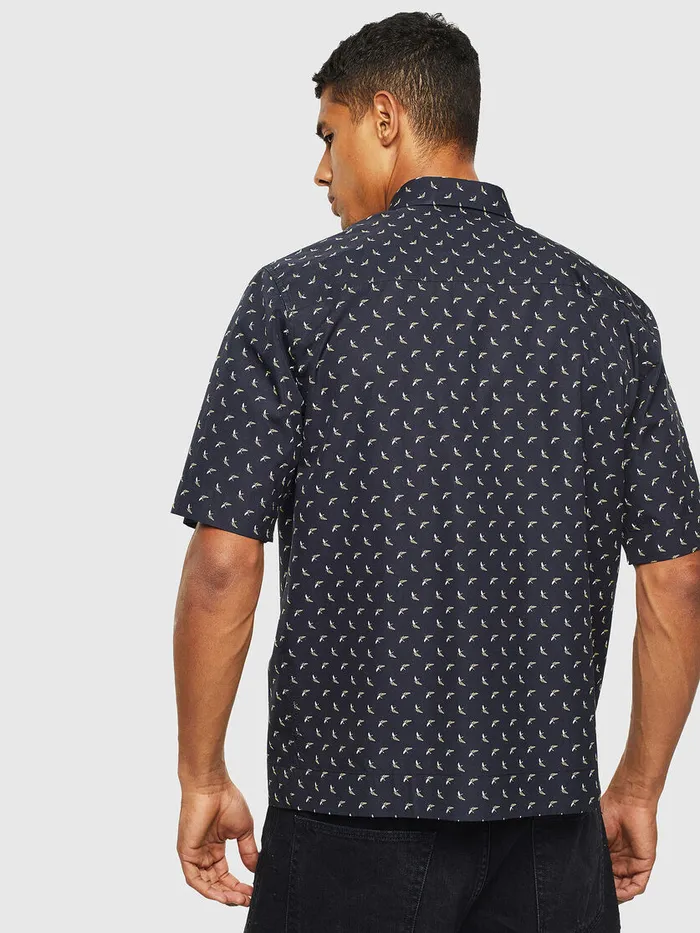 Diesel Shirts Mens SATWOODB Black Gift for Friend