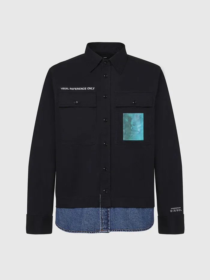 Diesel Shirts Mens SDUSTIN Black Online