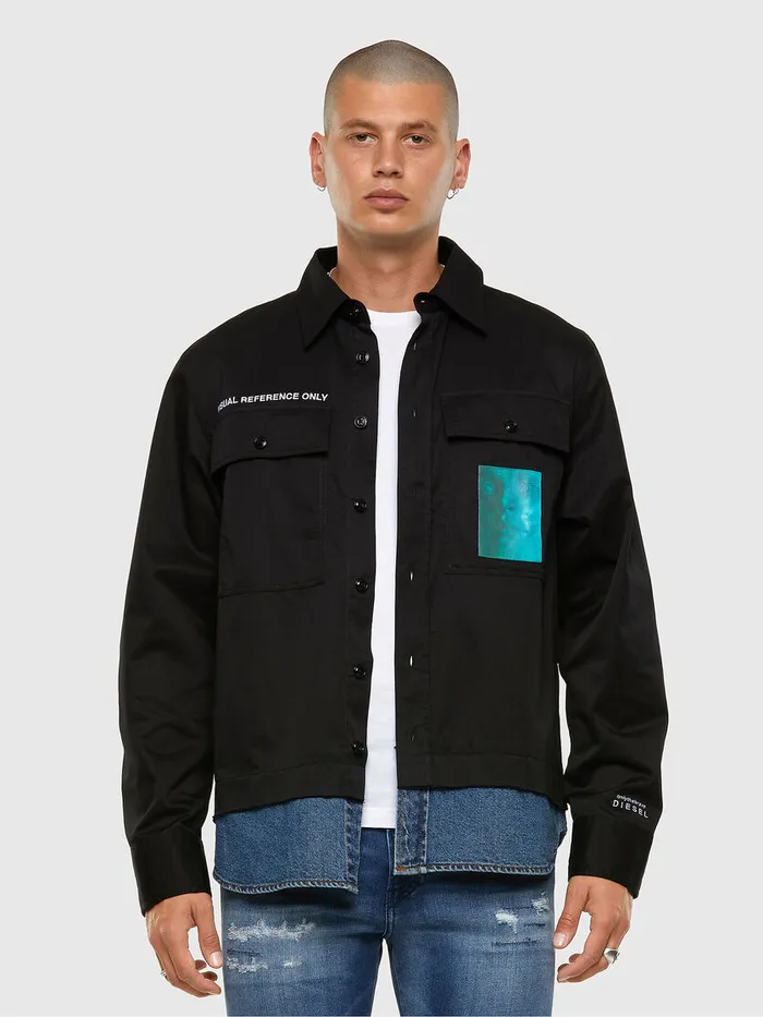 Diesel Shirts Mens SDUSTIN Black Online