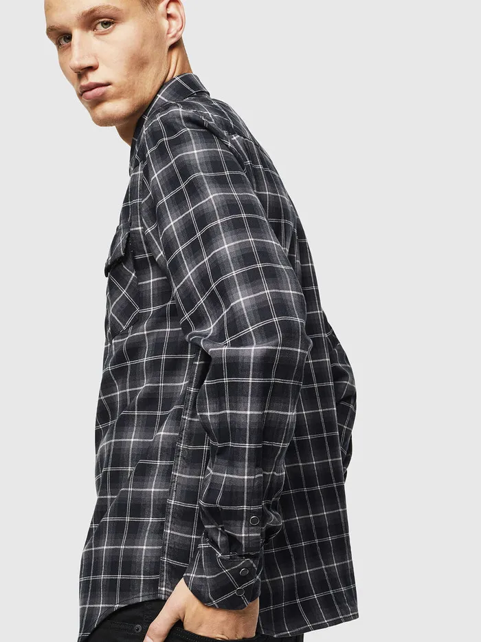 Diesel Shirts Mens SEASTLONGN Dark grey Popular