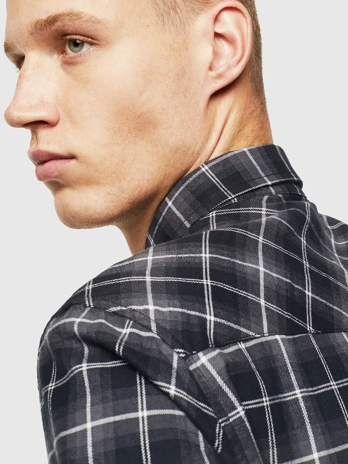 Diesel Shirts Mens SEASTLONGN Dark grey Popular