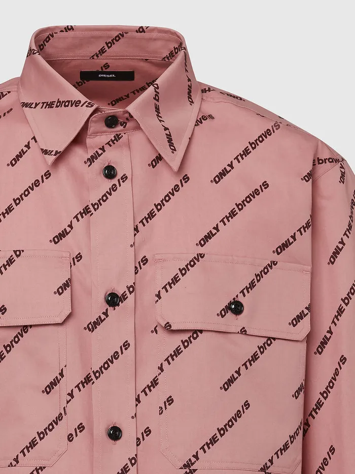 Diesel Shirts Mens SJESSTA Pink Popular