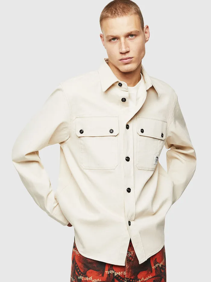 Diesel Shirts Mens SJESSY White Gift for Friend