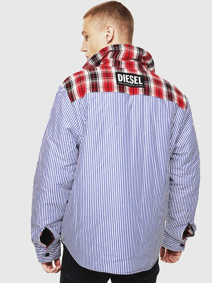 Diesel Shirts Mens SJOHNS RedBlack Popular