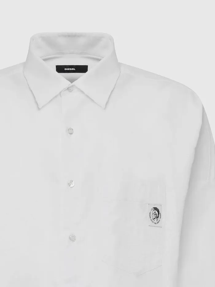 Diesel Shirts Mens SLOOMYA White For Sale
