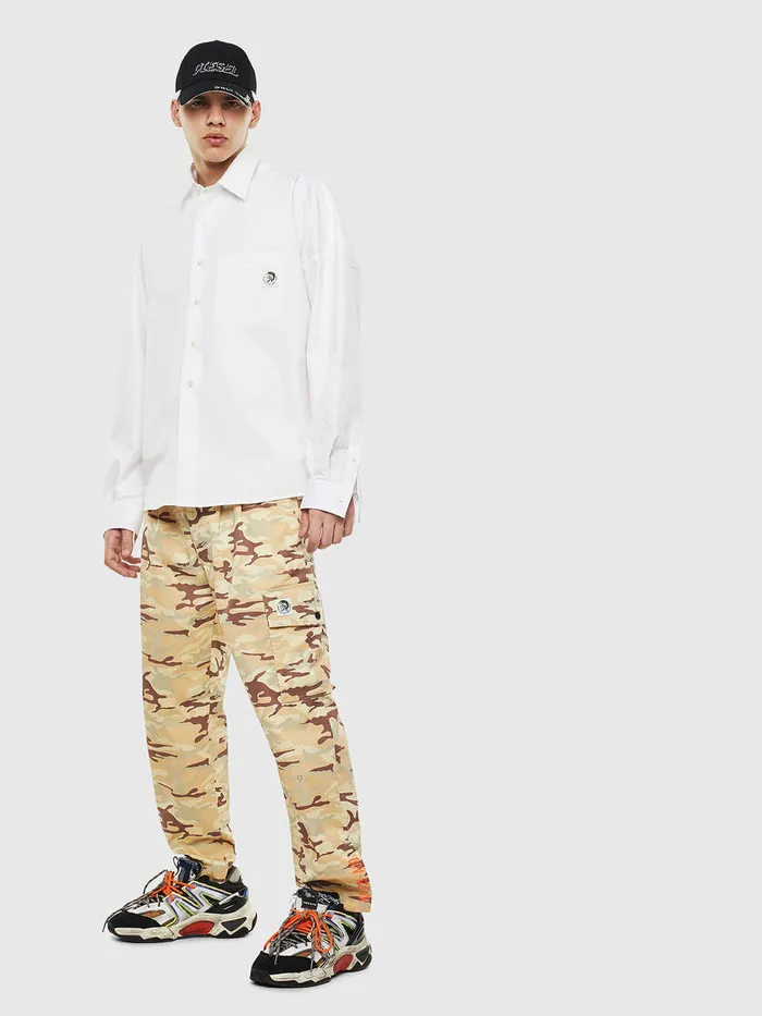 Diesel Shirts Mens SLOOMY White For Sale