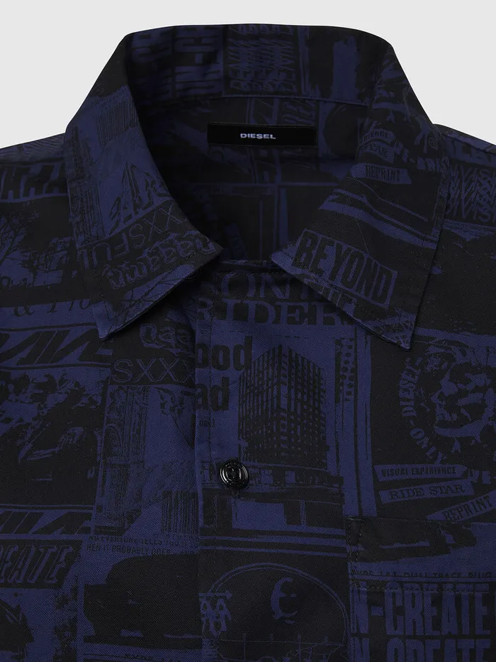 Diesel Shirts Mens SROHADB BlackBlue Near Me