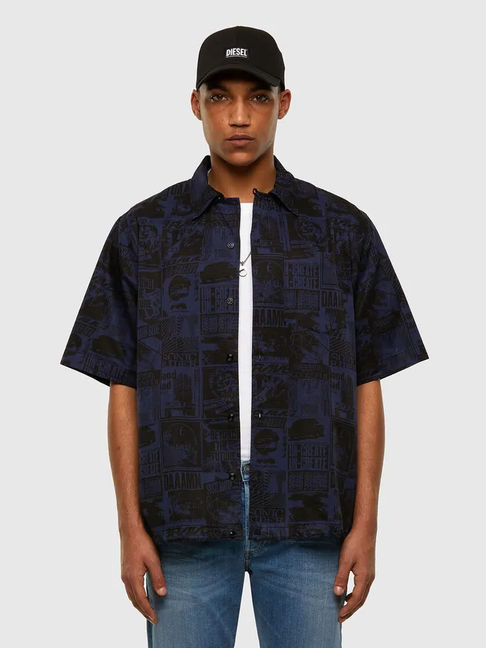 Diesel Shirts Mens SROHADB BlackBlue Near Me