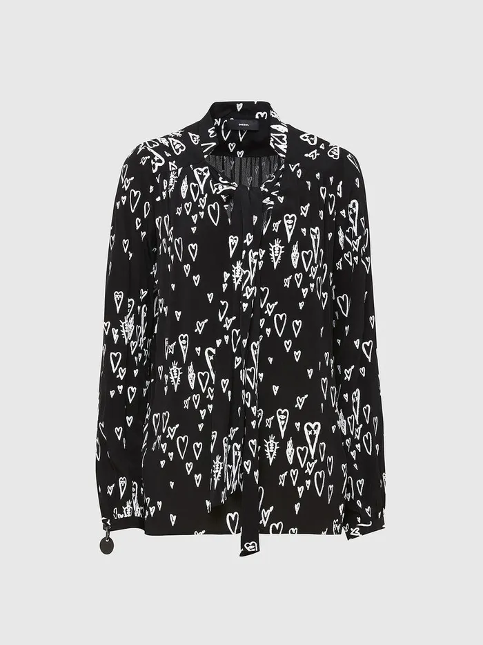 Diesel Shirts Womens CDUANE Black On Sale