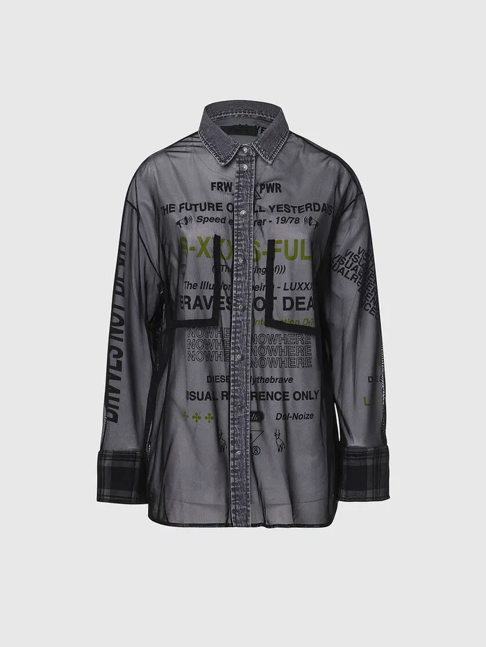 Diesel Shirts Womens CTULLA Black Gift Ideas