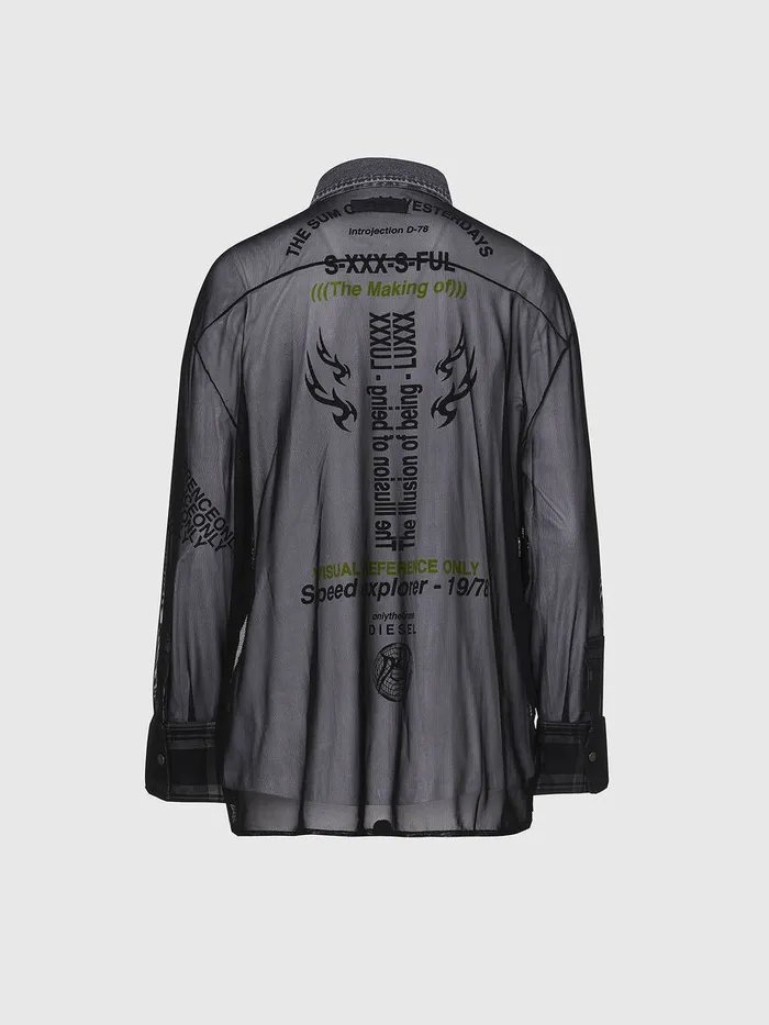 Diesel Shirts Womens CTULLA Black Gift Ideas