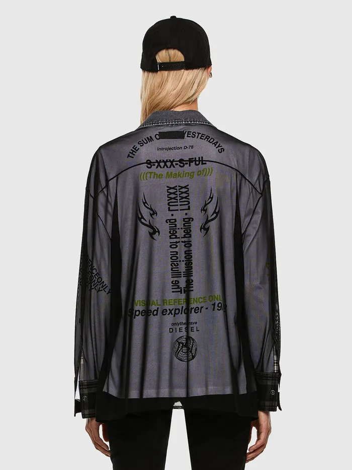 Diesel Shirts Womens CTULLA Black Gift Ideas