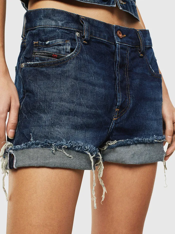 Diesel Shorts and Skirts Womens DELOWY Dark Blue On Sale