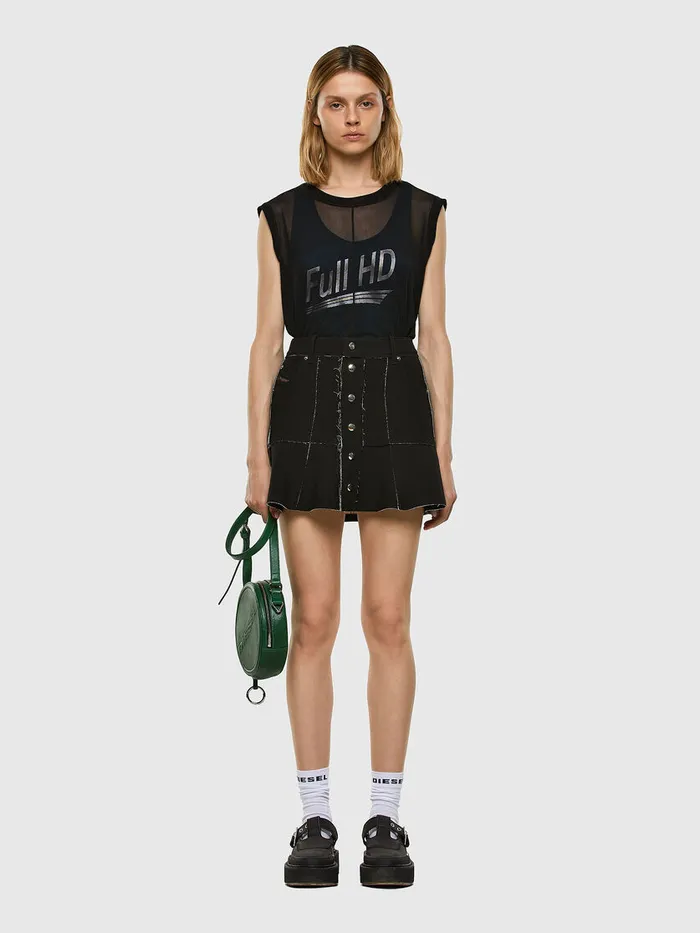 Diesel Shorts and Skirts Womens OBETHB Black Gift for Friend