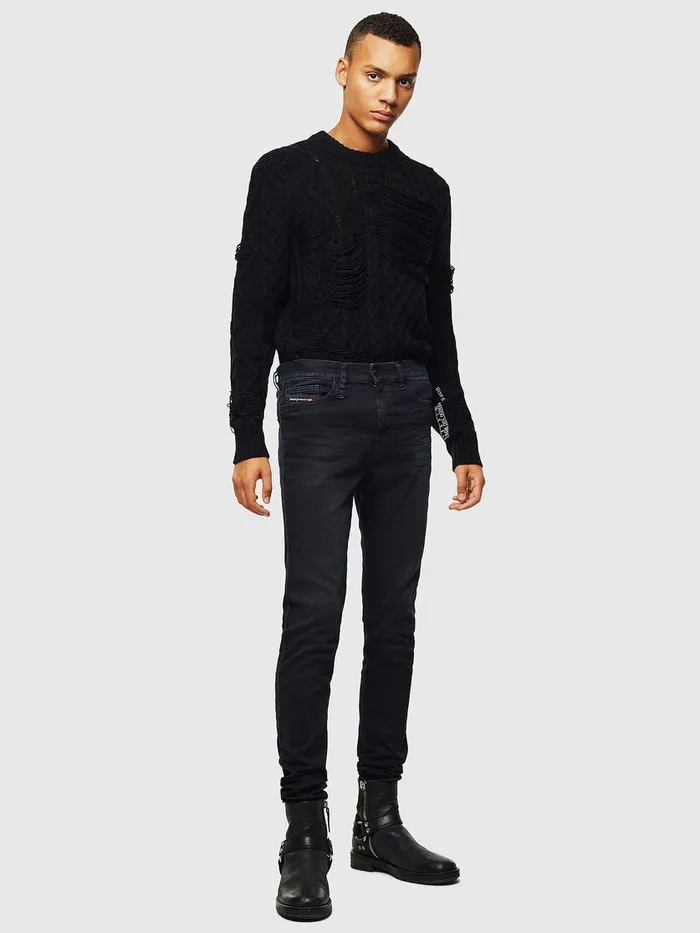 Diesel Skinny Mens DReeft JoggJeans 069KJ BlackDark grey Gift Ideas