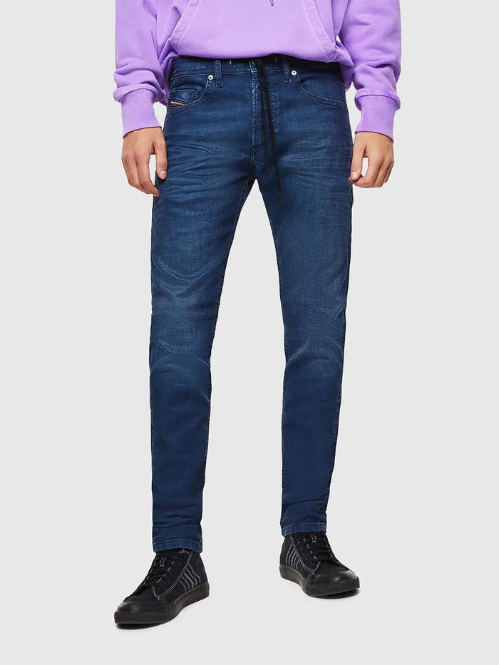 Diesel Slim Mens Thommer JoggJeans 0098H Medium blue Gift for Friend
