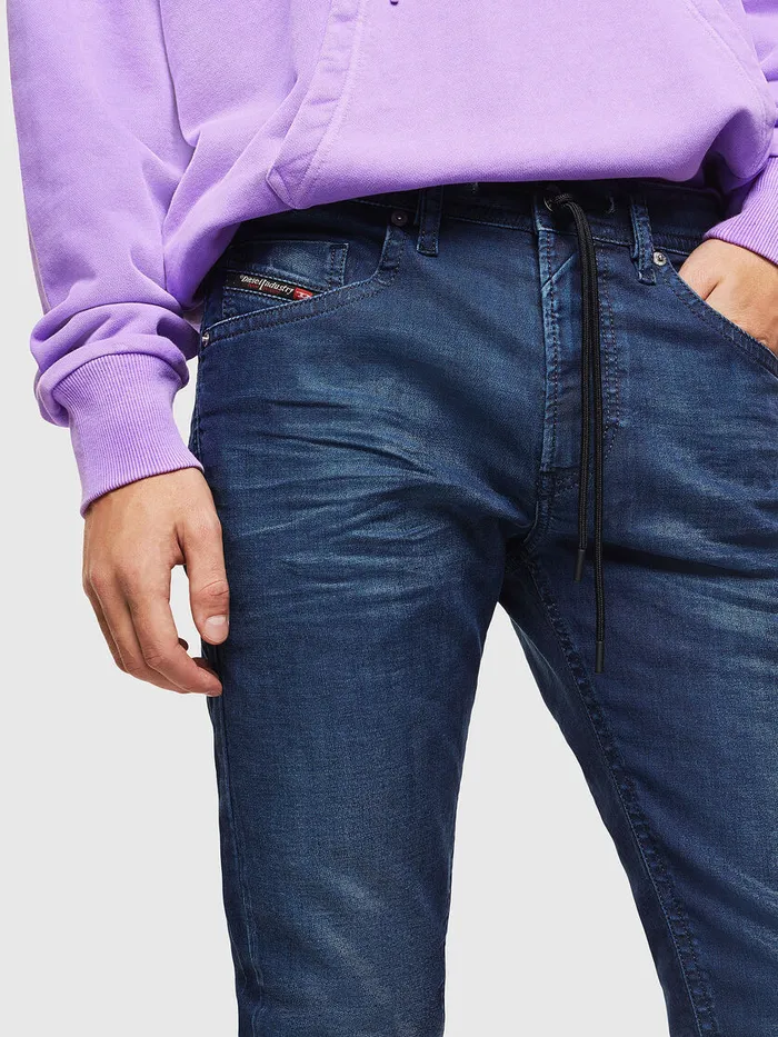 Diesel Slim Mens Thommer JoggJeans 0098H Medium blue Gift for Friend