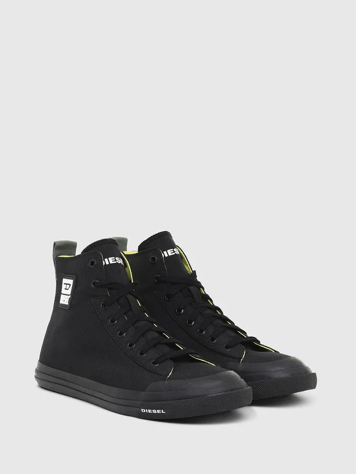 Diesel Sneakers Mens SASTICO MID CUT Black Gift for Friend