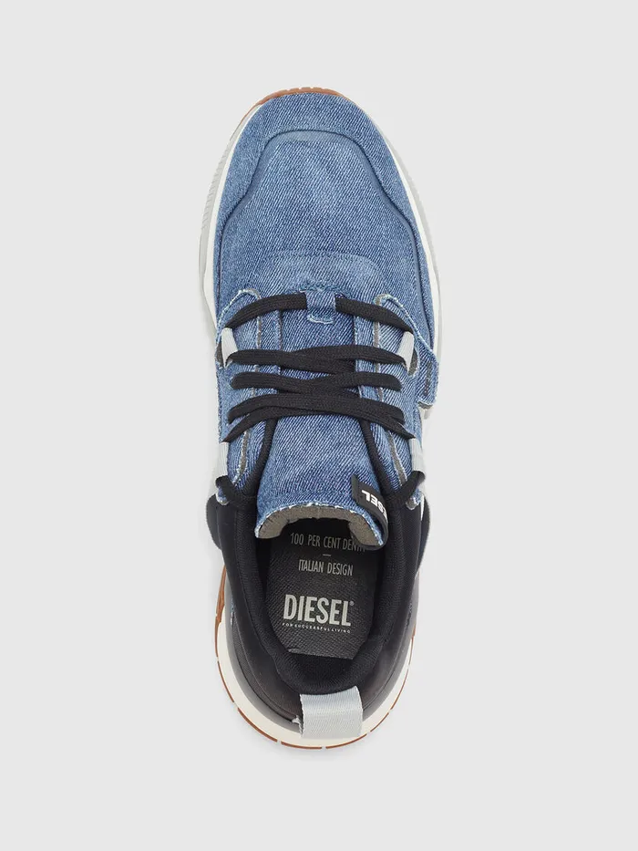 Diesel Sneakers Mens SBRENTHA WL Blue Jeans Cheap On Sale