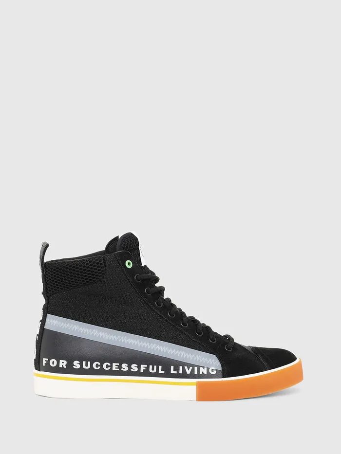 Diesel Sneakers Mens SDVELOWS MID Black Gift for Friend