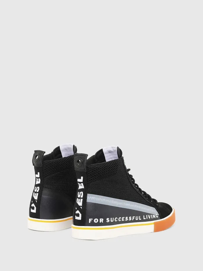 Diesel Sneakers Mens SDVELOWS MID Black Gift for Friend