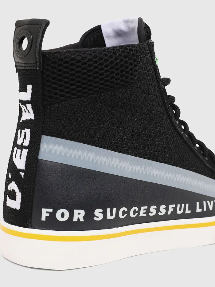 Diesel Sneakers Mens SDVELOWS MID Black Gift for Friend