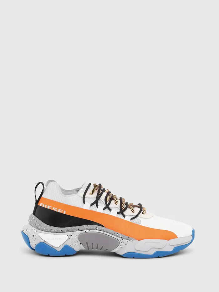 Diesel Sneakers Mens SKIPPER BAND WhiteOrange Gift 4 You