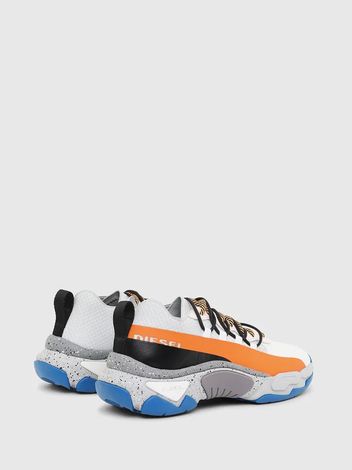 Diesel Sneakers Mens SKIPPER BAND WhiteOrange Gift 4 You