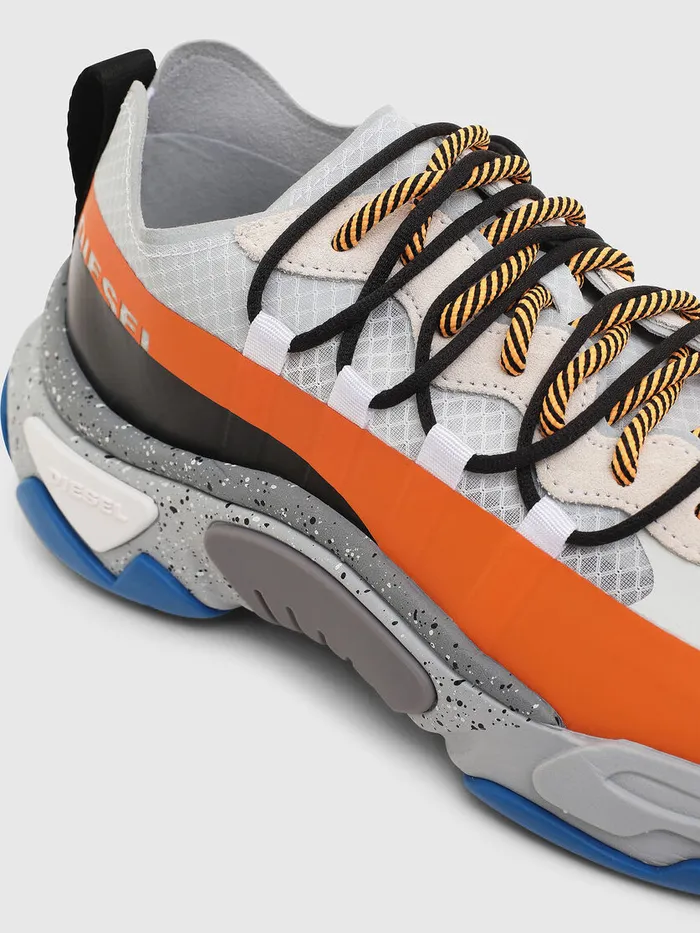 Diesel Sneakers Mens SKIPPER BAND WhiteOrange Gift 4 You
