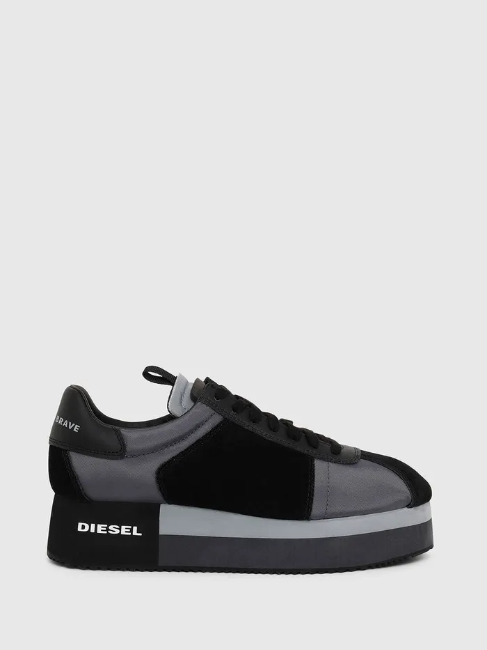 Diesel Sneakers Womens SPYAVE WEDGE BlueBlack Online
