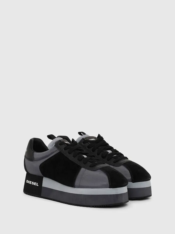 Diesel Sneakers Womens SPYAVE WEDGE BlueBlack Online