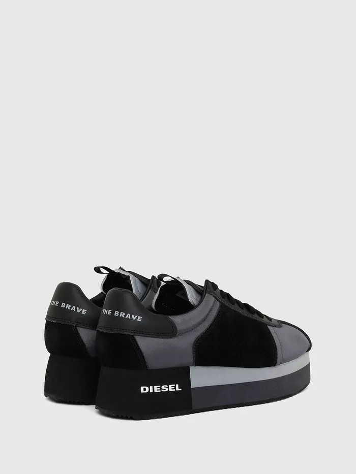 Diesel Sneakers Womens SPYAVE WEDGE BlueBlack Online