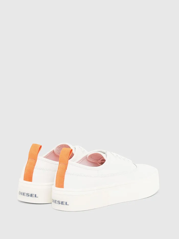Diesel Sneakers Womens SVANEELA LOW WhiteOrange For Sale